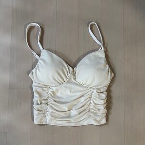 Forever 21 Cream Bustier Top
